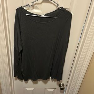 Charcoal grey tunic similar to a PIKO top